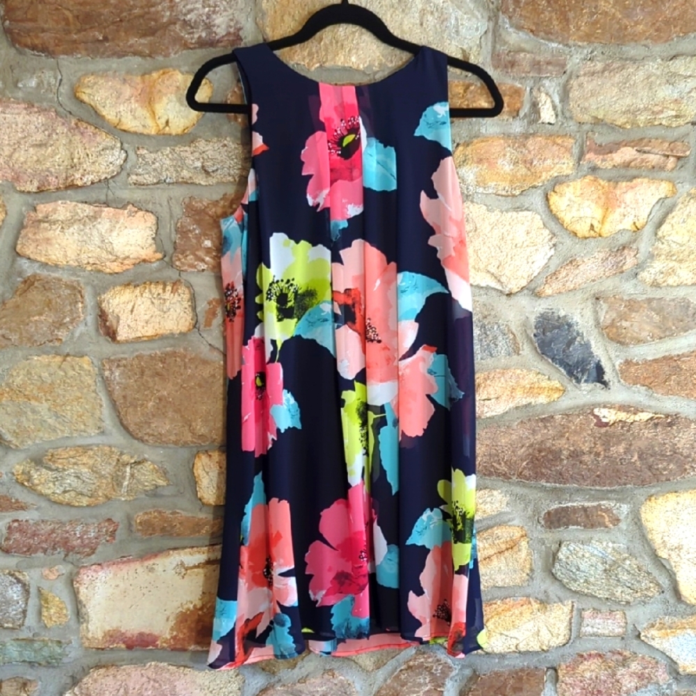 Vince Camuto Floral Sleeveless Dress